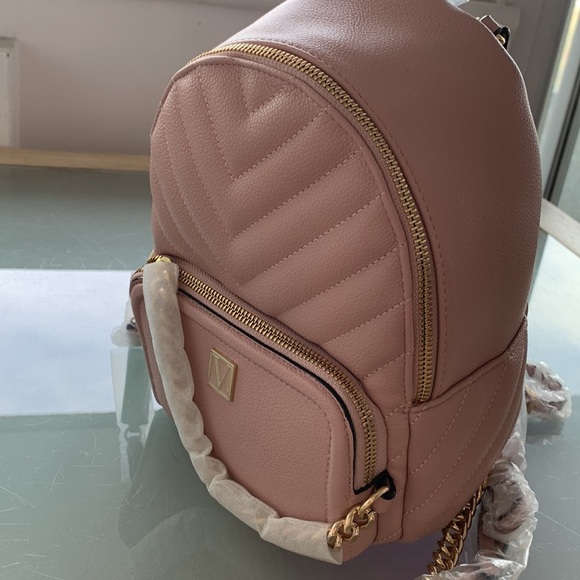 BNWT  VICTORIA"S SECRET MINI SMALL BACKPACK BAG PURSE PINK SOLD OUT - Picture 8 of 10